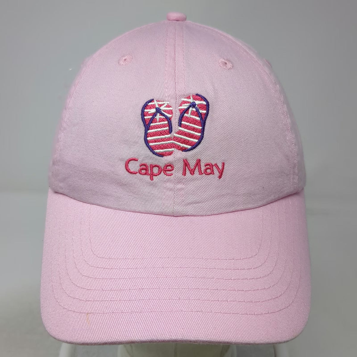 Royal Resortwear Baseball Cap Pink One Size Cape May Flip Flops Slideback Hat
