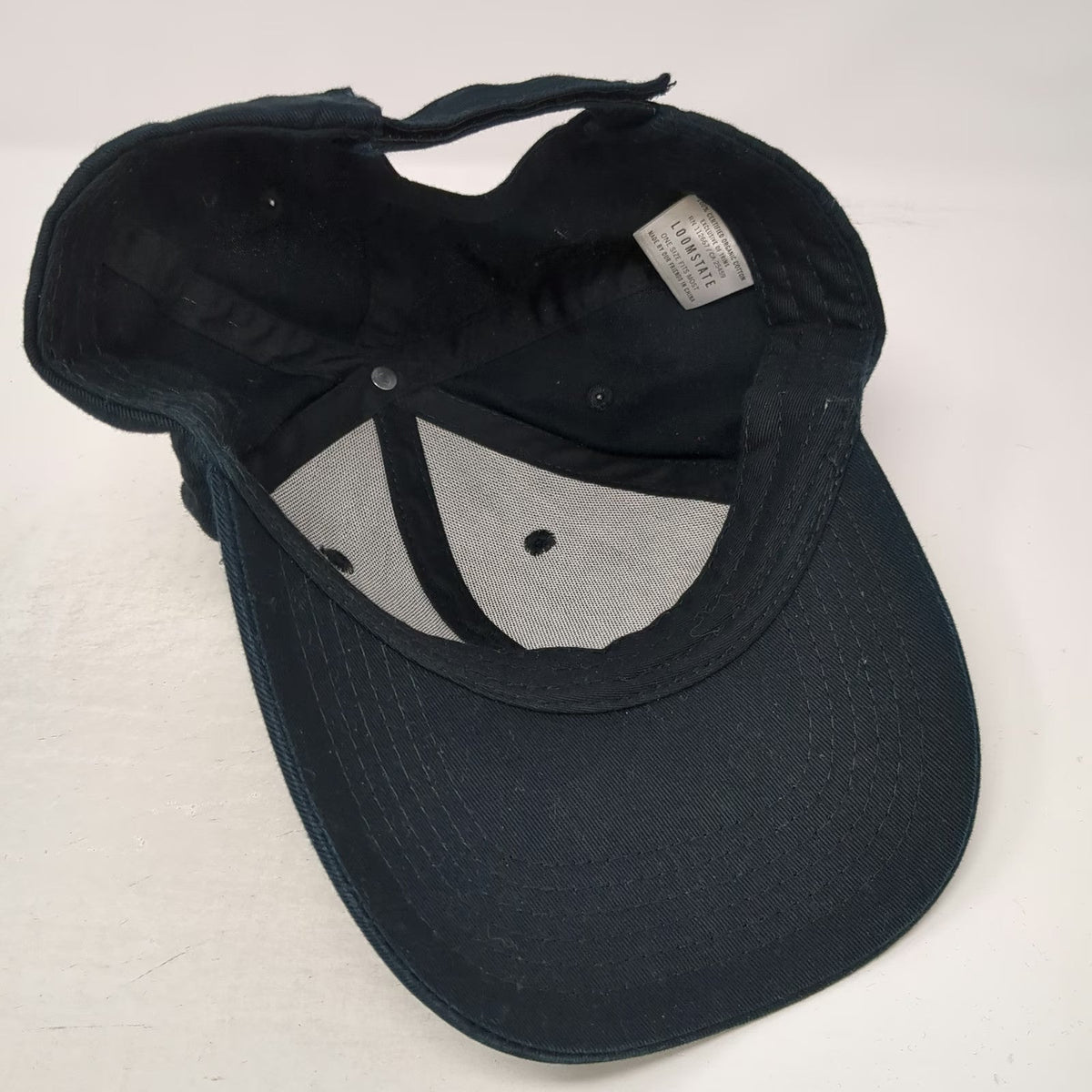 Loomstate Chipotle Baseball Cap Black One Size Organic Cotton Strapback Hat