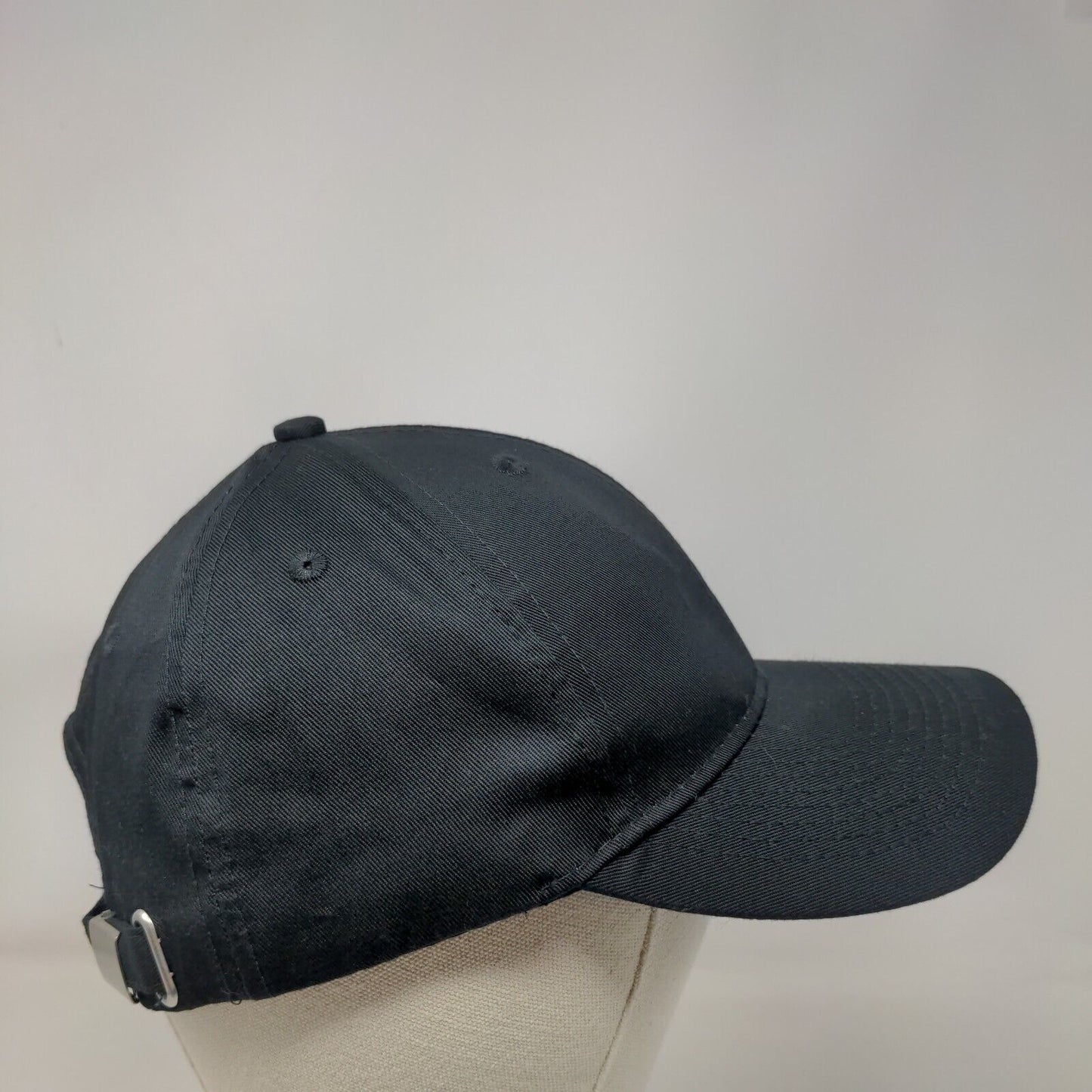 Port Authority Slideback Hat Black One Size Adjustable Vented Holes Blank