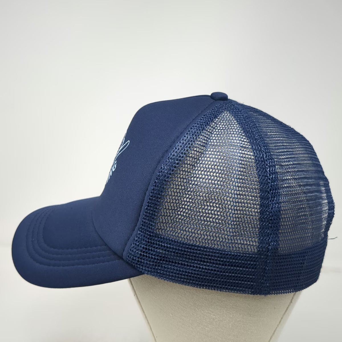 Kai Aloha Supply Trucker Hat Blue One Size Maui Strong Shaka Mesh Snapback