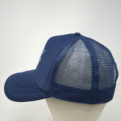 Kai Aloha Supply Trucker Hat Blue One Size Maui Strong Shaka Mesh Snapback