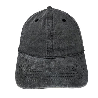 Unbranded Strapback Hat Gray OSFM Adjustable Vent Holes Blank Solid