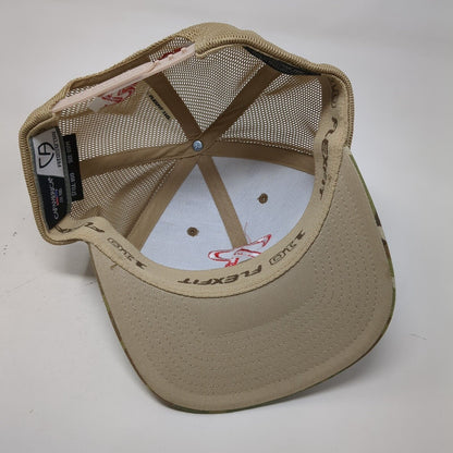 Red Built Snapback Trucker Hat Camo One Size Flexfit 110 Cap America