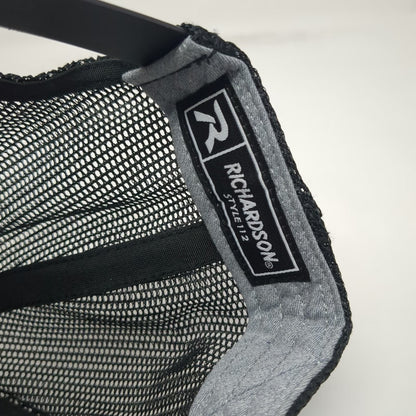 Richardson Trucker Hat Gray One Size Mesh Back Snapback Silver Creek Logo