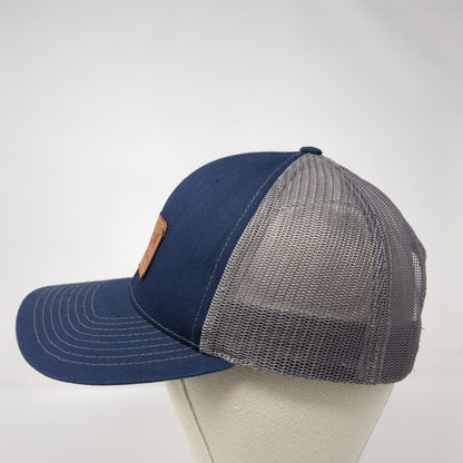 Three Rivers Ranch Idaho Snapback Trucker Hat Blue One Size Mesh Back Richardson