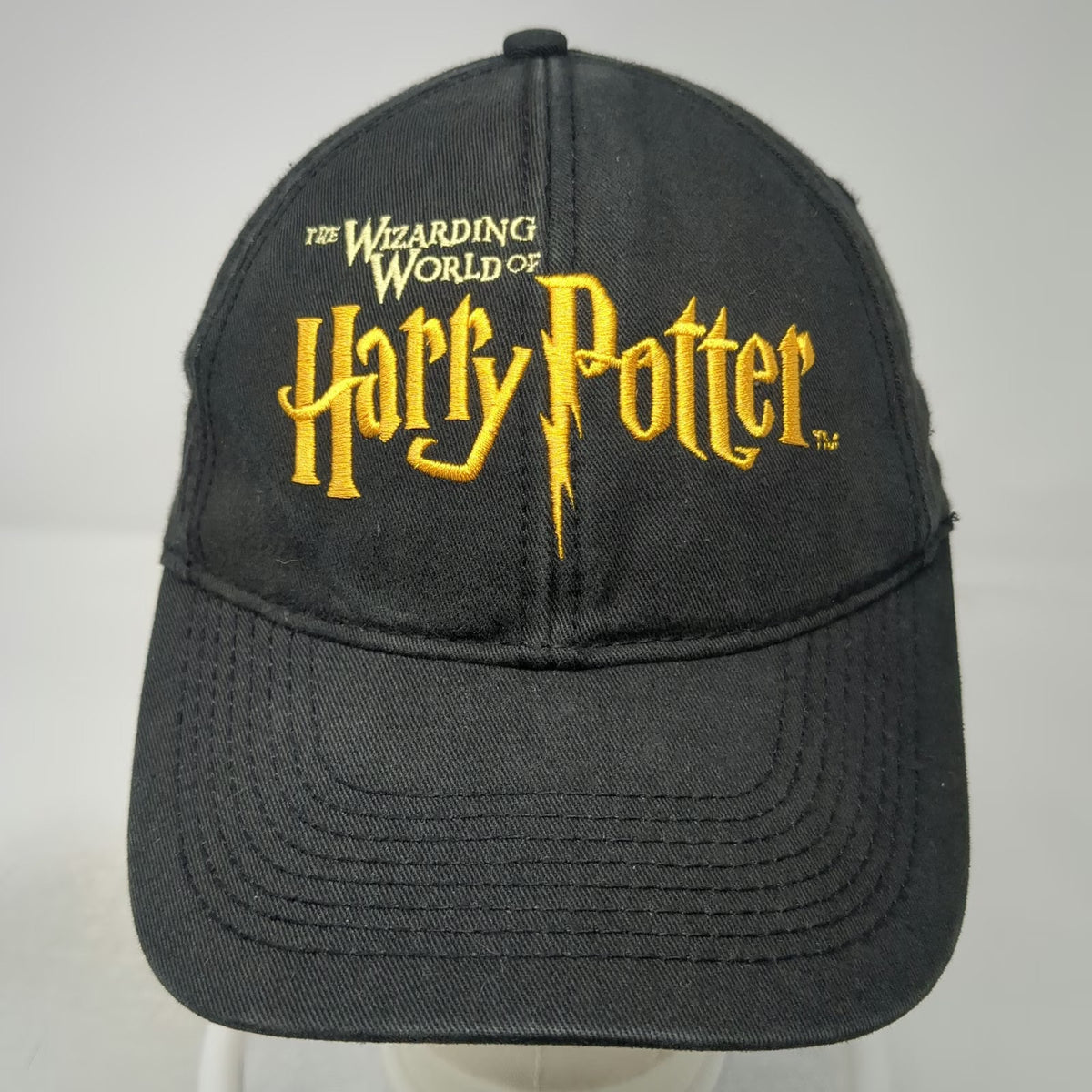 Wizarding World of Harry Potter Baseball Cap Black OSFM Slideback Hat Universal