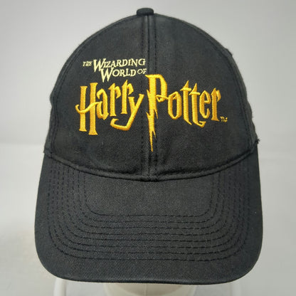 Wizarding World of Harry Potter Baseball Cap Black OSFM Slideback Hat Universal