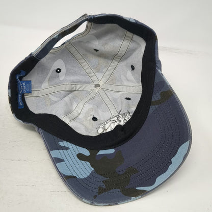 Port Authority Baseball Cap Blue Camo One Size Coeur D'Alene Casino Resort Hat