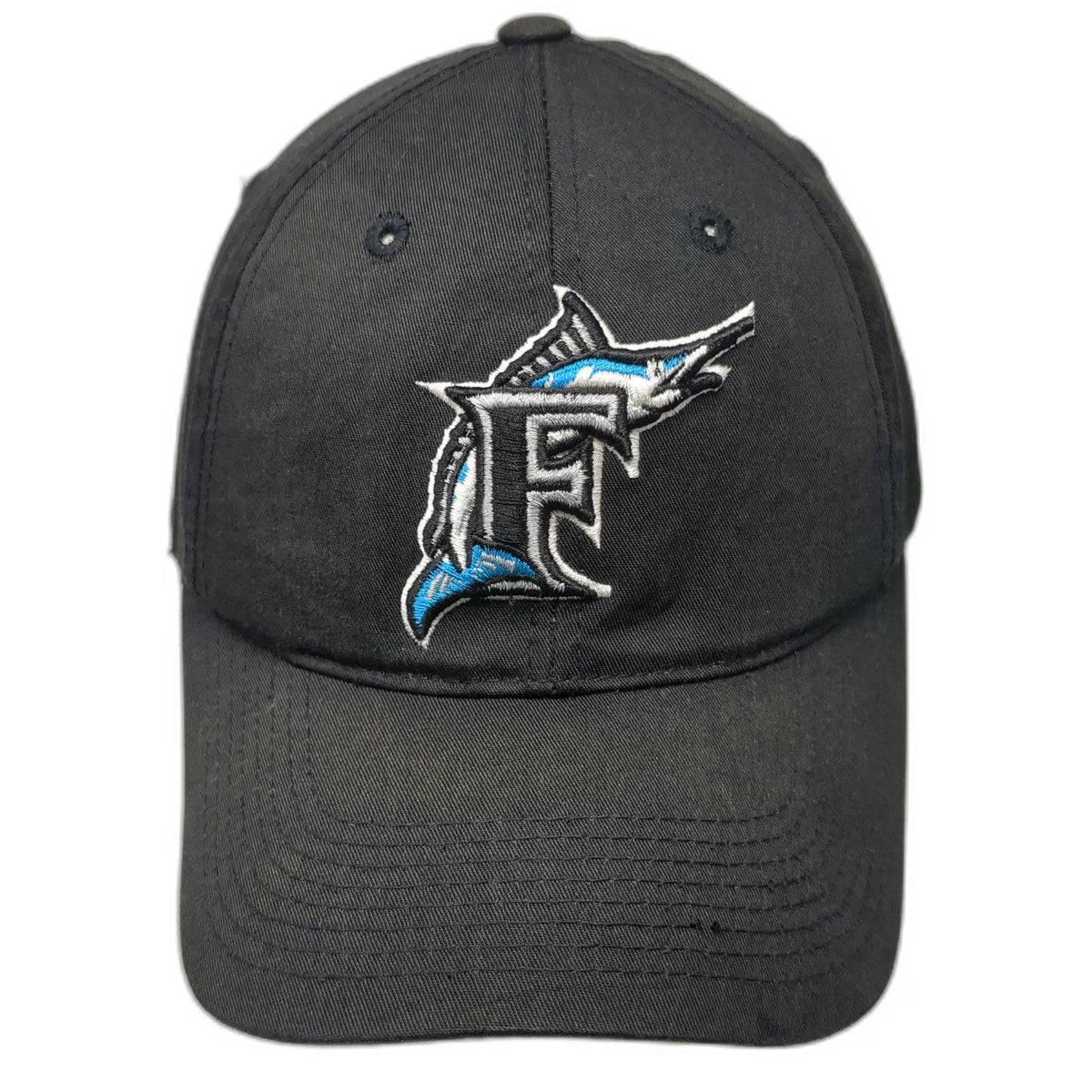 Florida Marlins MLB Outdoor Cap Snapback Black M Hat Gray Undervisor Embroidered