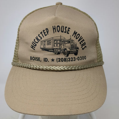 Nissun Cap Trucker Hat Beige One Size Huckstep House Movers Boise Idaho Rope