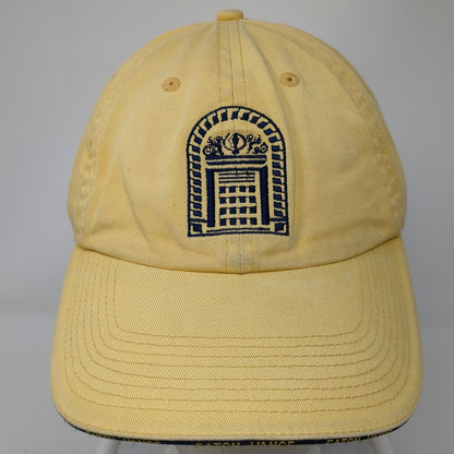 Vitronic Eaton Vance Yellow One Size Baseball Cap Slideback Hat Logo Brim Text