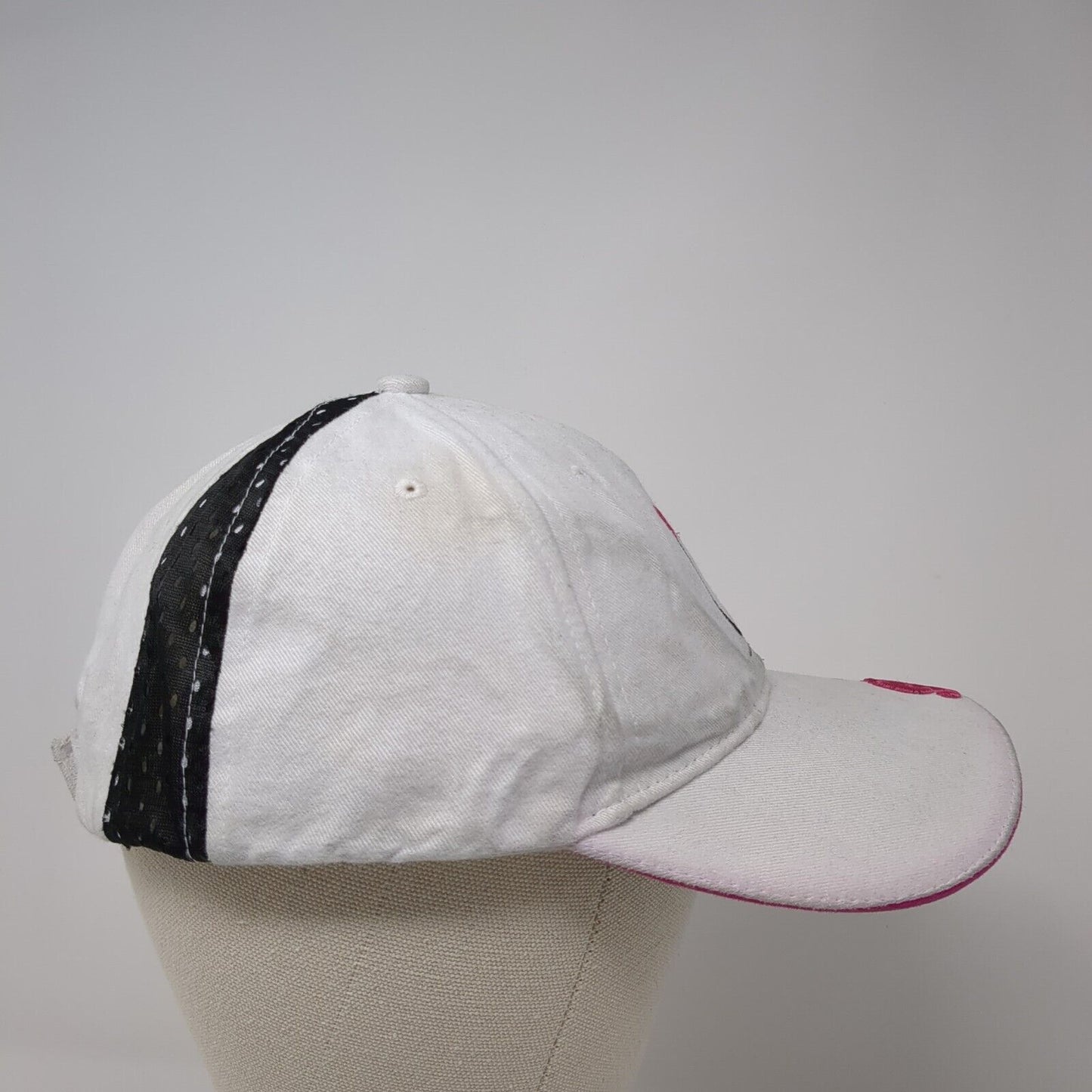 Girls Fish Stapback Hat White One Size Adjustable Embroidered Shasta Water