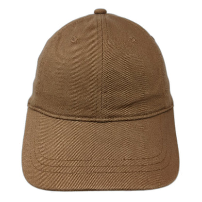 J.Crew Baseball Cap Brown One Size Leather Strapback Hat Cotton 6-Panel Solid