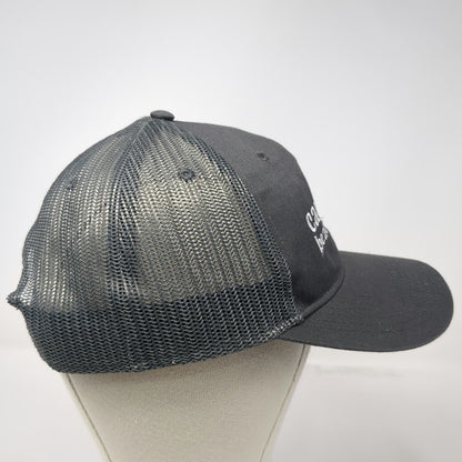 Otto Trucker Hat Gray White One Size Caribbean Beach Cabanas Mesh Back Snapback