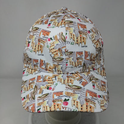 Milano Italia Roma Slideback Hat Multicolor One Size Adjustable Graphic Print