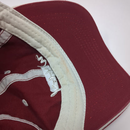 Whitetail Slideback Hat Red One Size Adjustable Embroidered Ouray