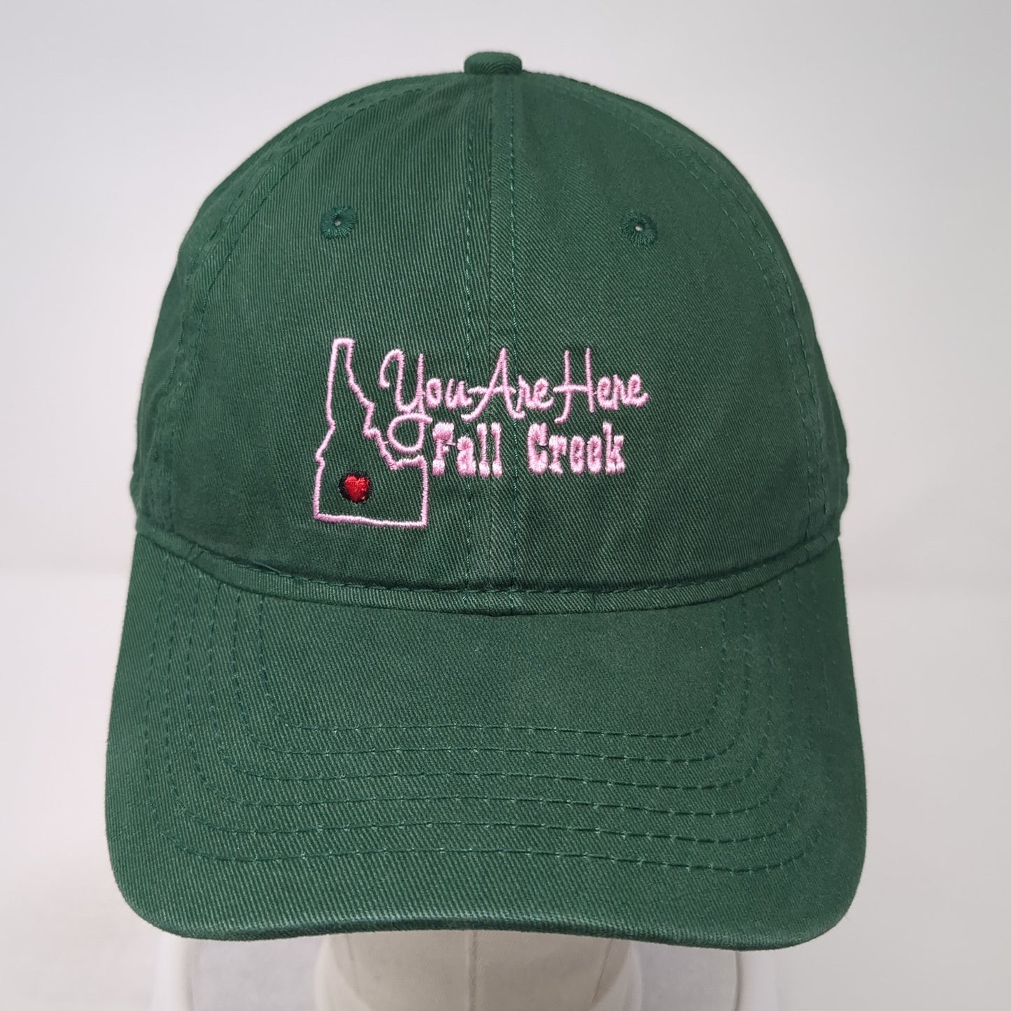 You Are Here Fall Creek Idaho Slideback Hat Green One Size Sportsman