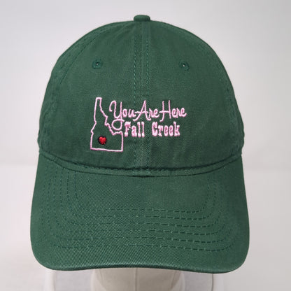 You Are Here Fall Creek Idaho Slideback Hat Green One Size Sportsman