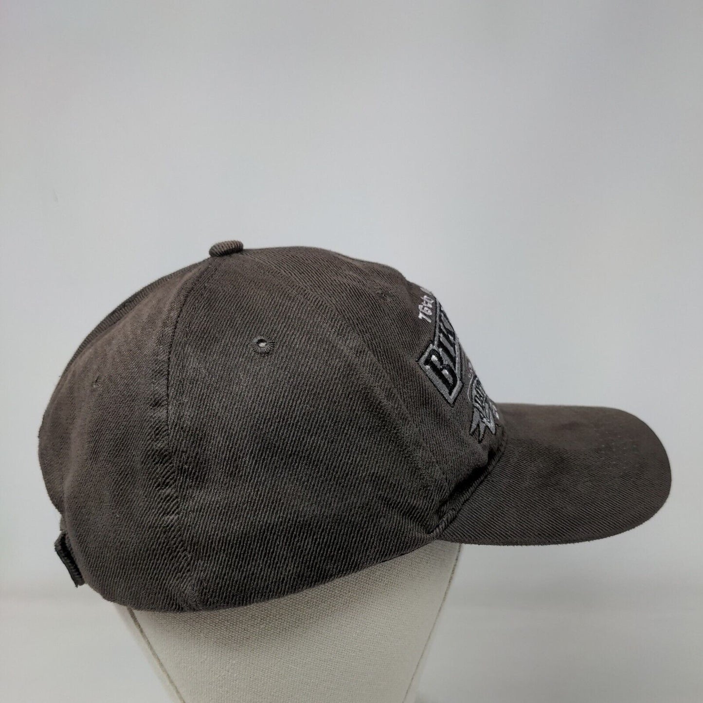 76th Annual Bike Week 2017 Daytona Strapback Hat Brown OSFA Embroidered