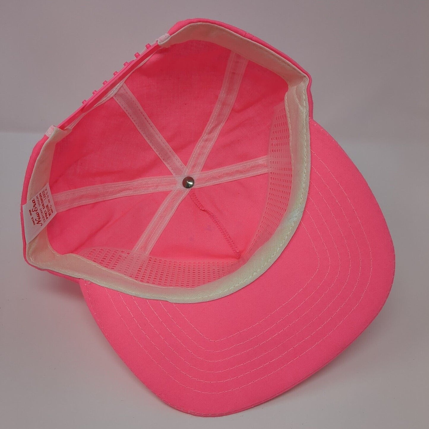 Tulsa OK '90 Police Snapback Hat Pink M/L Unysis Computer Systems