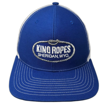 Richardson Trucker Hat Blue One Size King Ropes Sheridan Wyoming Mesh Snapback
