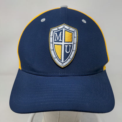 Nike Classic 99 Dri Fit Hat Blue Gold Marian University Knights Size S-M NCAA