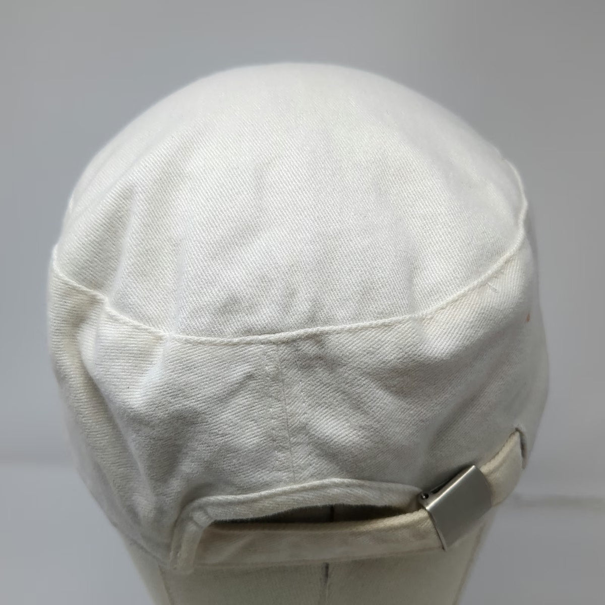 Disney Parks Army Cap White OSFM Strapback Abstract Mickey Graphic Cotton Hat