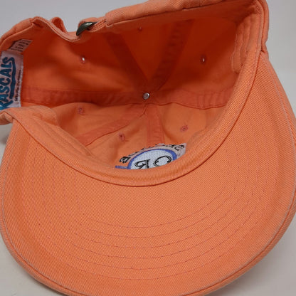 Rascals Baseball Cap Orange One Size Seaside Oregon Elev 13 FT Slideback Hat