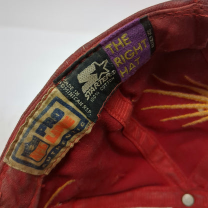 Starter Kansas City Chiefs NFL Red Baseball Cap Sunburst Pro Line Hat Vintage
