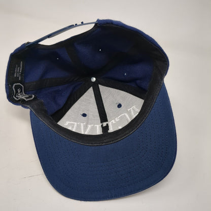 Active Snapback Hat Blue One Size Adjustable Embroidered 6 Panel