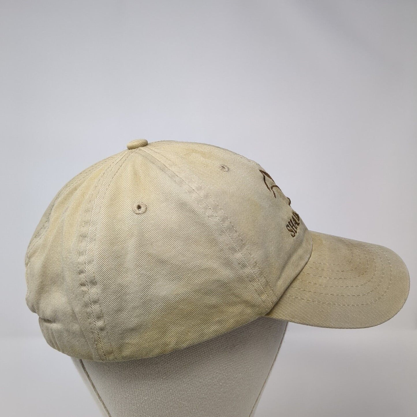 Shadow Valley Slideback Hat Tan One Size Adjustable Vent Holes Dpc