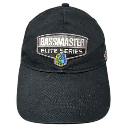 Baseball Cap Black One Size Bassmaster Elite Series Carquest Slideback Hat Patch