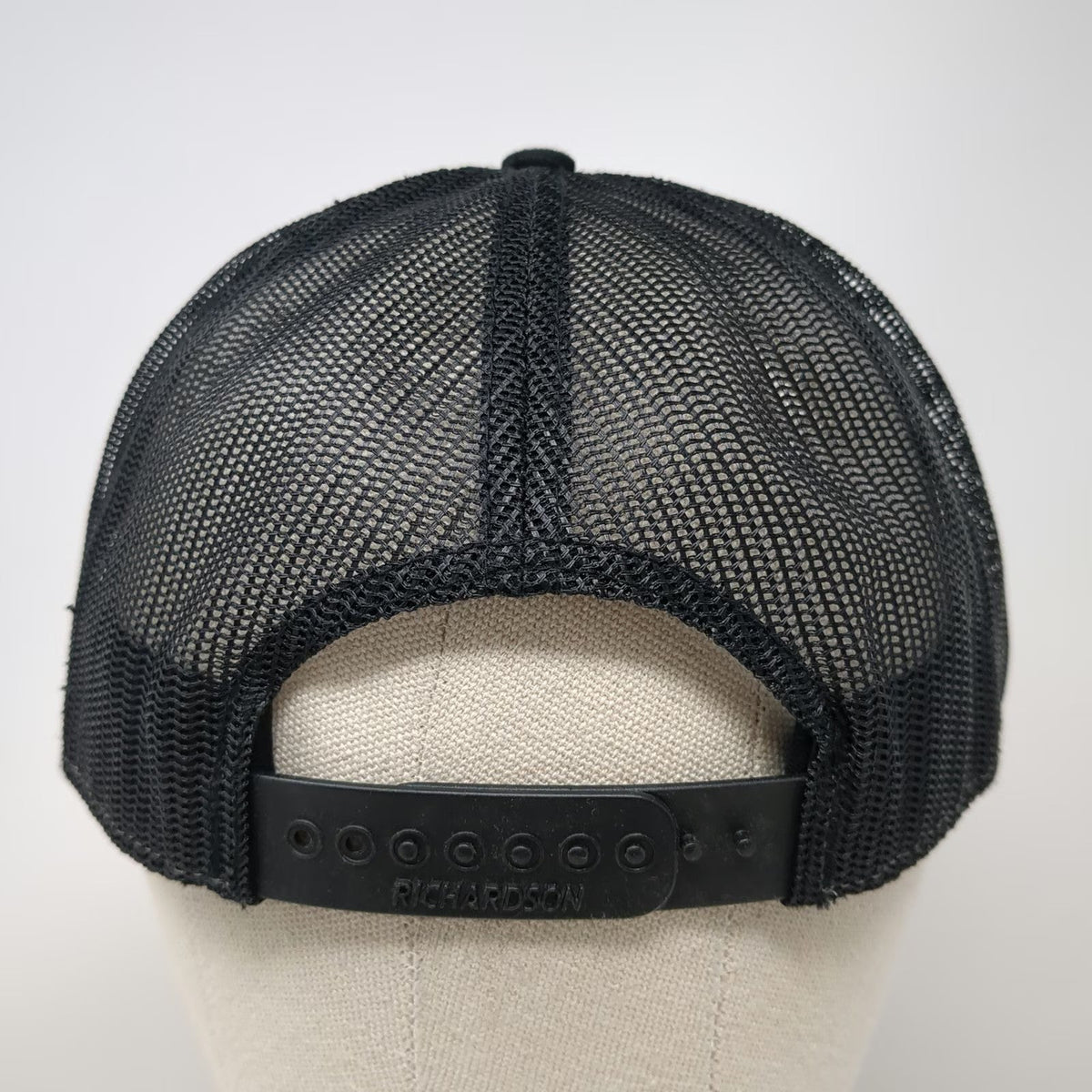 Richardson Trucker Hat Black Gray Orange One Size Teton Valley Composite Patch