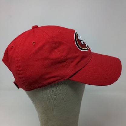 OTS Men's Slideback Hat Red Size OSFA Embroidered San Francisco 49'ers Logo