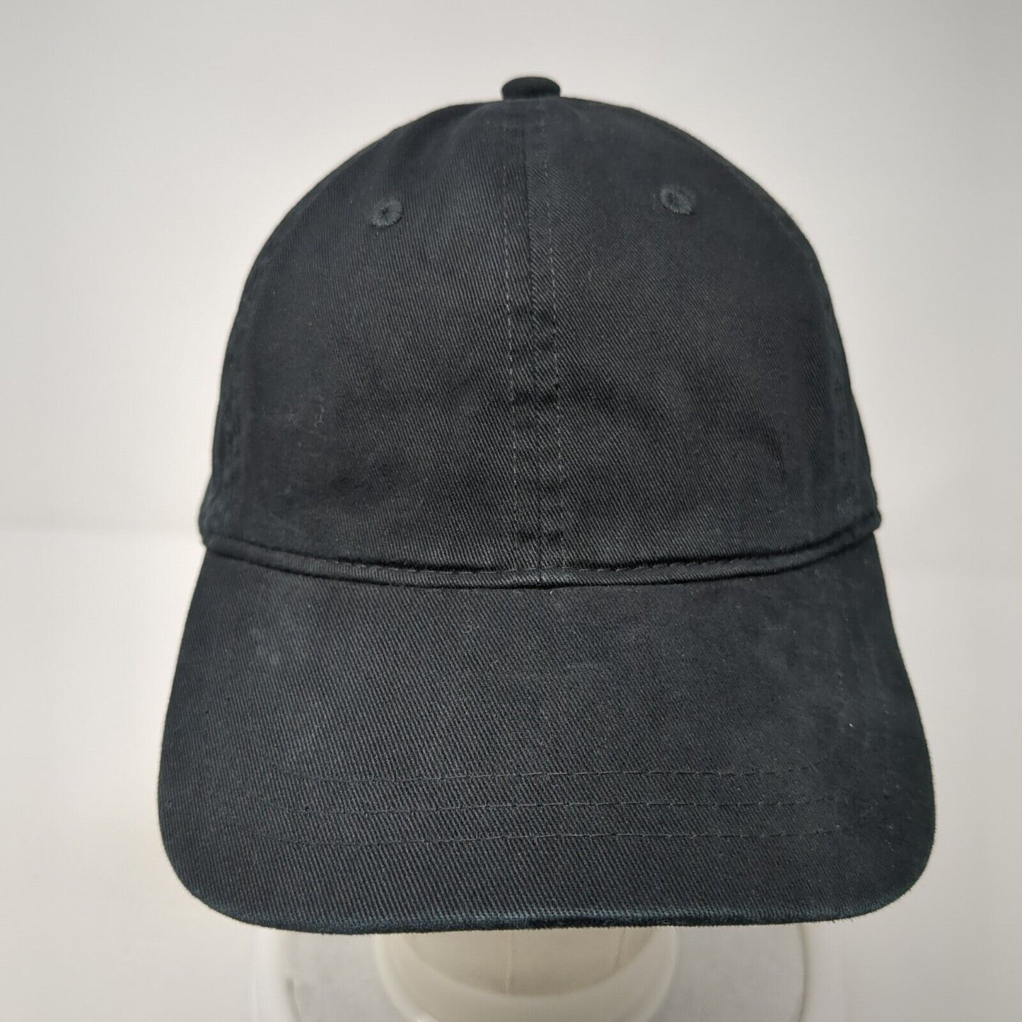 Universal Thread Slideback Hat Black One Size Adjustable Blank 6 Panel
