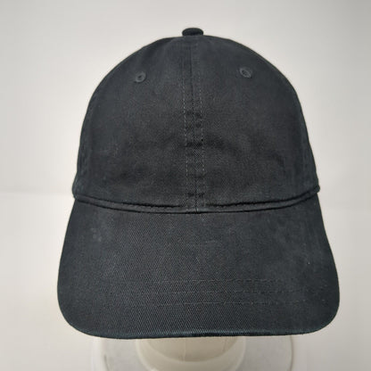 Universal Thread Slideback Hat Black One Size Adjustable Blank 6 Panel
