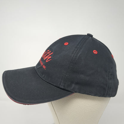 Smith Transportation Inc Strapback Hat Black One Size Solid Adjustable