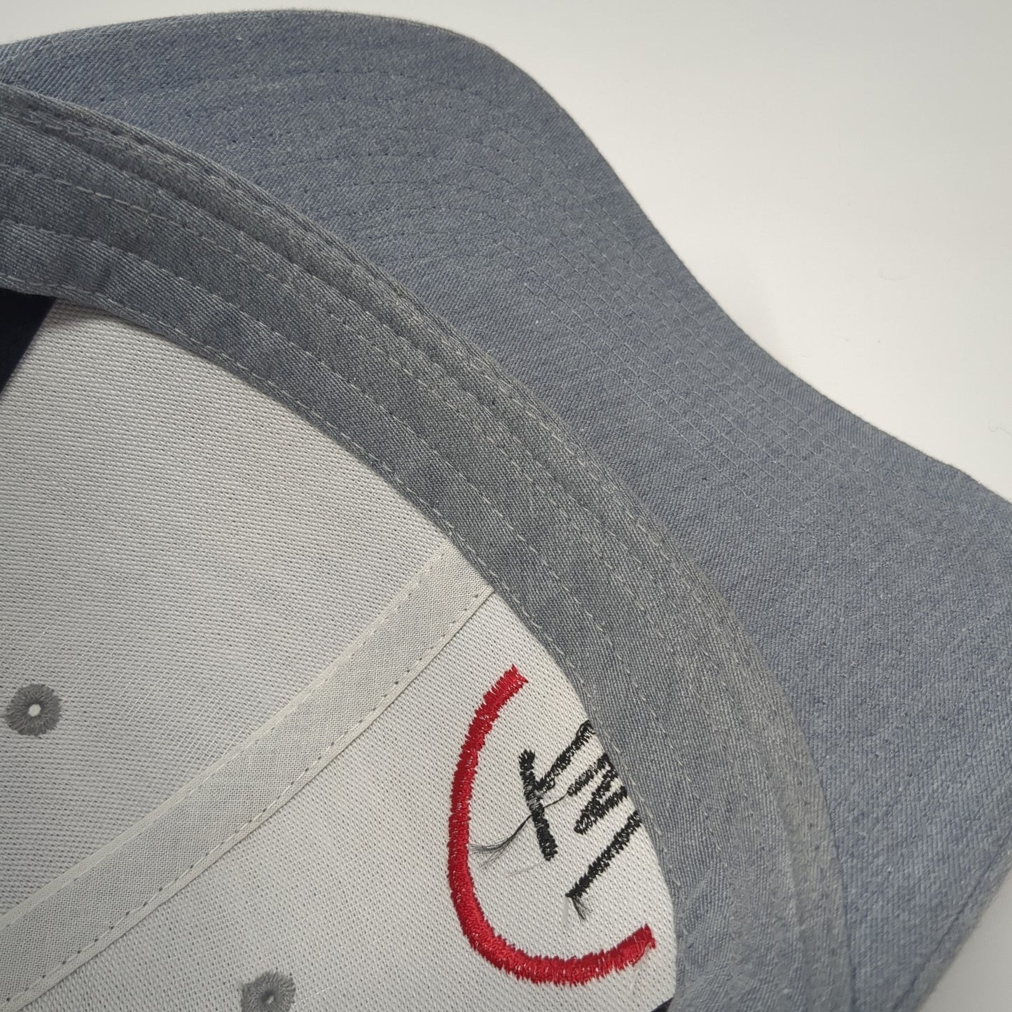 TW Snapback Mesh Back Trucker Hat Gray One Size Embroidered Logo