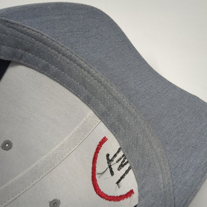 TW Snapback Mesh Back Trucker Hat Gray One Size Embroidered Logo