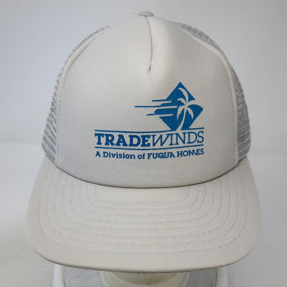 Designer Award Trucker Hat Gray One Size Tradewinds Fuqua Homes Mesh Snapback