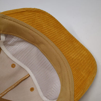 YOU KNOW. Sun Valley Mustard Yellow 5 Panel Corduroy Rope Hat Adjustable OSFM