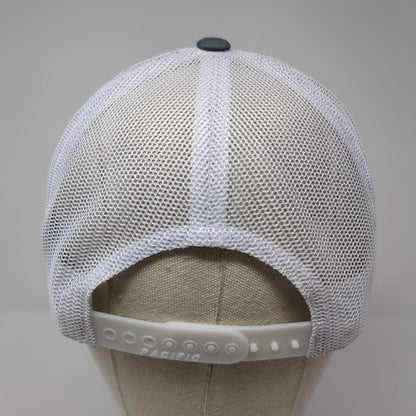 Hercules Metals Corp Snapback Trucker Hat Gray One Size Mesh Pacific Headwear
