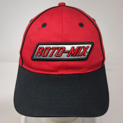 Roto-Mix Baseball Cap Red One Size Agriculture Livestock Feed Mix Hat Strapback