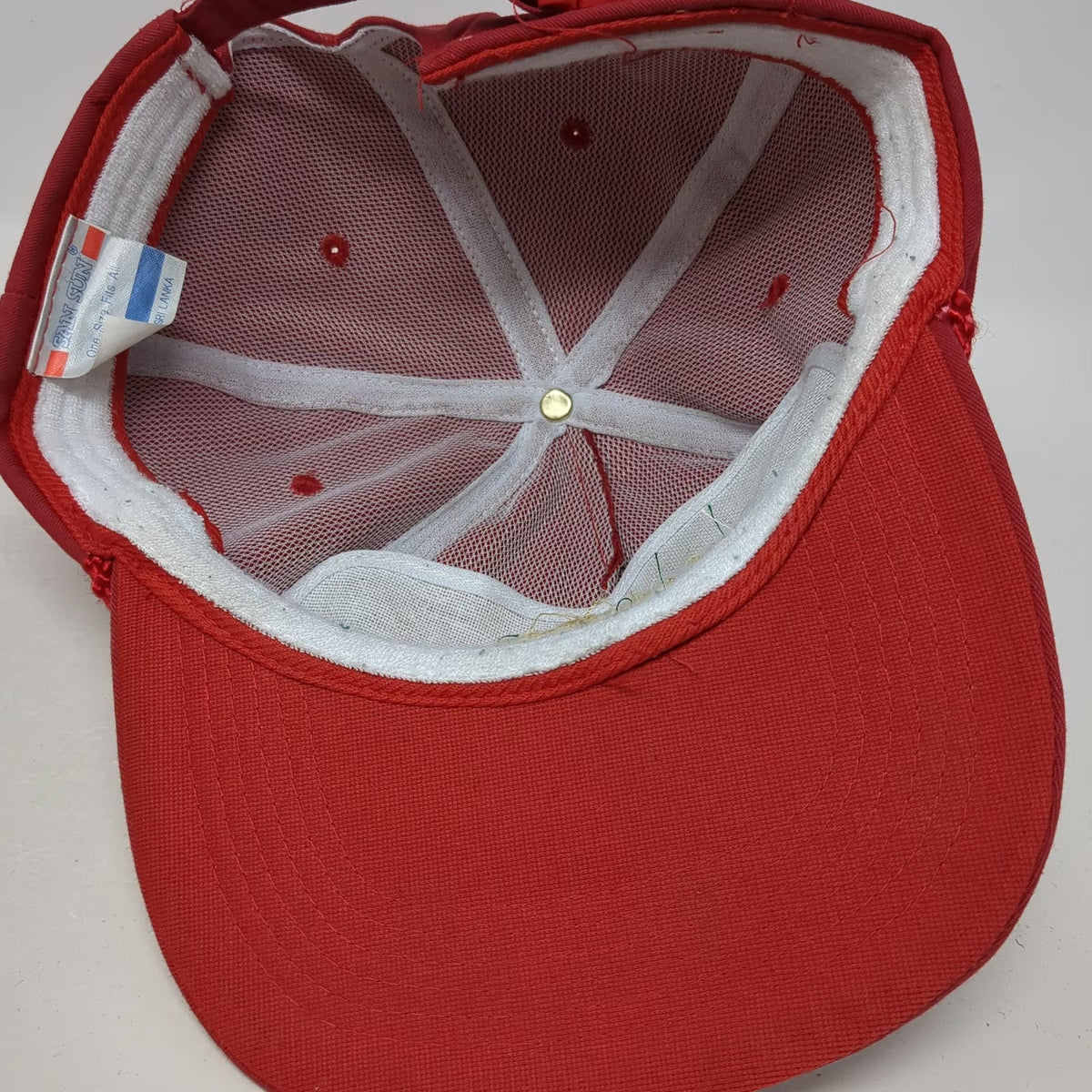 San Sun 5 Panel Red Hat One Size Rope Casino Royal Flush Club Elko Nevada Cards