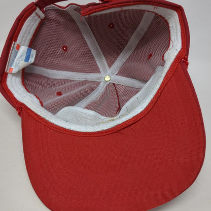San Sun 5 Panel Red Hat One Size Rope Casino Royal Flush Club Elko Nevada Cards