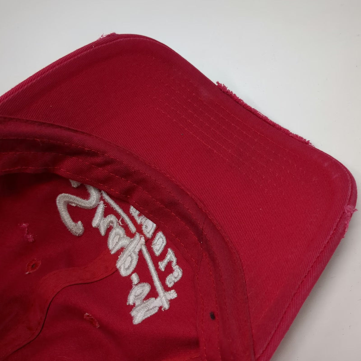 Wild Snap-on Tools Baseball Cap Red One Size Distressed Embroidered Logo Hat