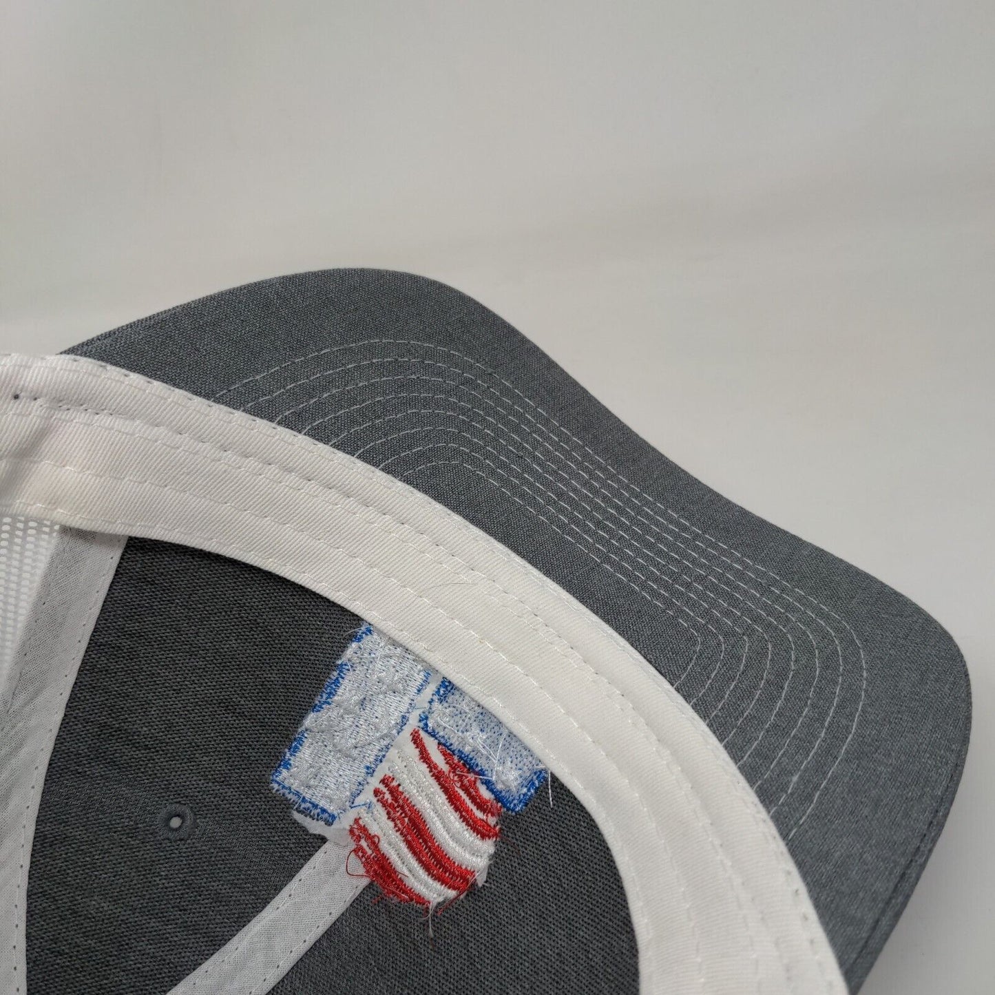 American Flag Max Lewis Corporation Snapback Trucker Hat Gray OSFA Patriotic