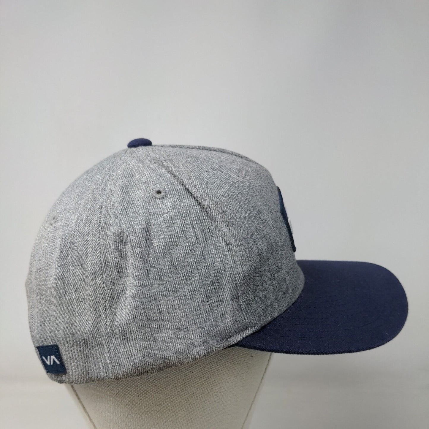 RVCA Snapback Hat Multicolor One Size Mid Fit Adjustable Embroidered 6 Panel