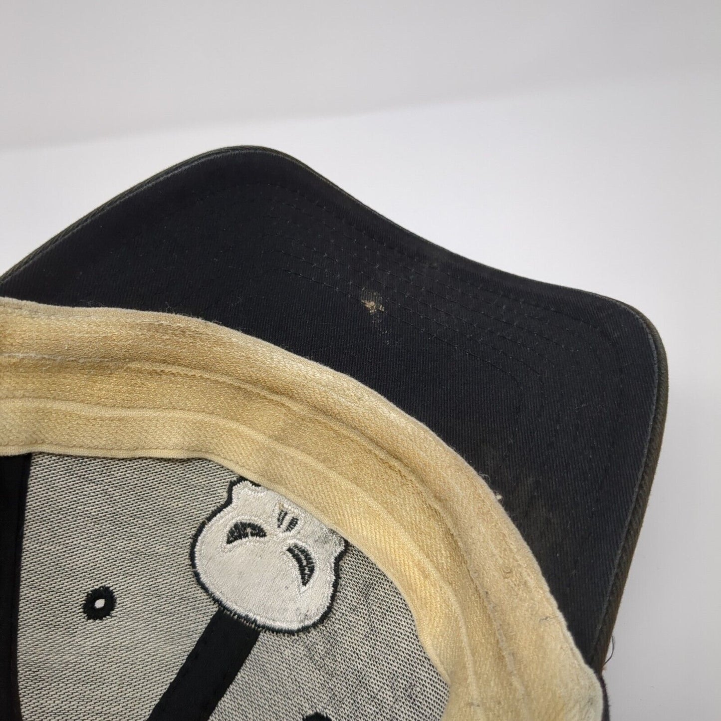 The Punisher Fitted Hat Black One Size Embroidered 6 Panel Marvel