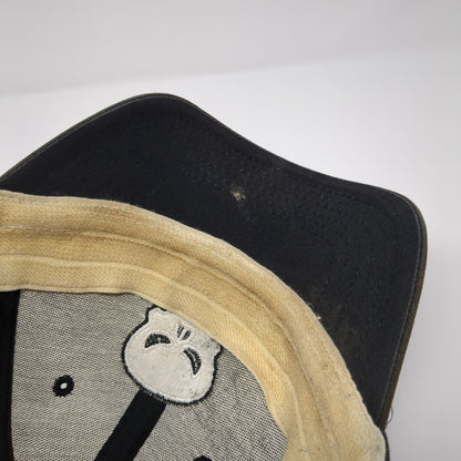 The Punisher Fitted Hat Black One Size Embroidered 6 Panel Marvel